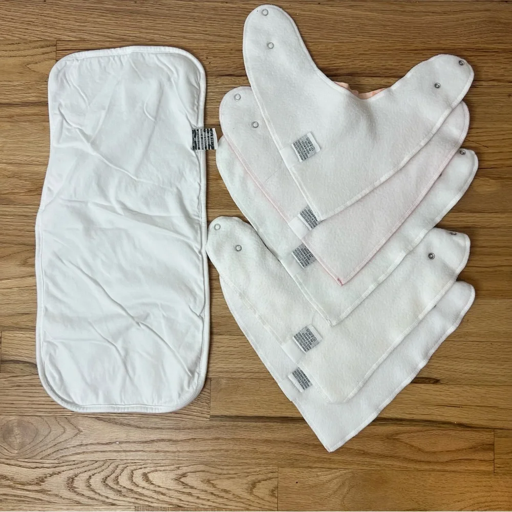 Copper Pearl Baby Bib Set Bandana Cotton Fleece Snap Closure Burp Cloth 6pc